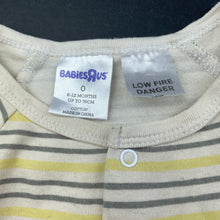 Load image into Gallery viewer, Boys Babies R Us, striped cotton coverall / romper, FUC, size 0,  