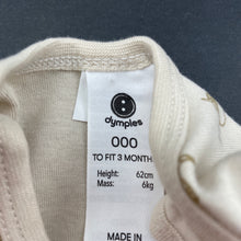 Load image into Gallery viewer, unisex Dymples, organic cotton bodysuit / romper, EUC, size 000,  