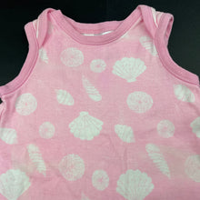 Load image into Gallery viewer, Girls Dymples, pink &amp; white cotton romper, discolouration, FUC, size 1,  