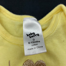 Load image into Gallery viewer, Girls Baby Berry, soft cotton bodysuit / romper, FUC, size 0,  