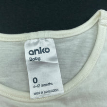 Load image into Gallery viewer, Girls Anko, lightweight cotton t-shirt / top, EUC, size 0,  