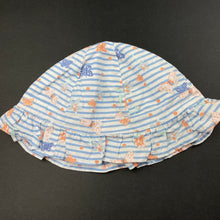 Load image into Gallery viewer, Girls Higgledee, lined lightweight cotton hat, EUC, size 0,  