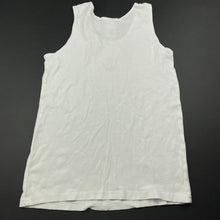Load image into Gallery viewer, Boys Kids &amp; Co, white cotton singlet top, GUC, size 10-12,  