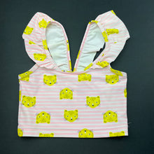 Load image into Gallery viewer, Girls Anko, pink stripe swim top, EUC, size 3,  