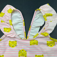 Load image into Gallery viewer, Girls Anko, pink stripe swim top, EUC, size 3,  