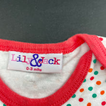 Load image into Gallery viewer, Girls Lily &amp; Jack, cotton bodysuit / romper, FUC, size 000,  
