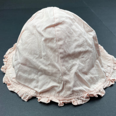 Girls Anko, lined cotton bucket hat, EUC, size 00,  