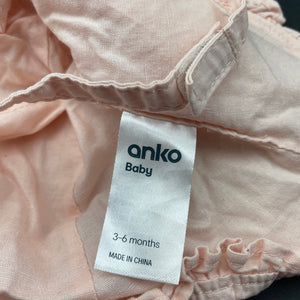 Girls Anko, lined cotton bucket hat, EUC, size 00,  