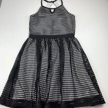 Load image into Gallery viewer, Girls B Collection, black &amp; white party dress, FUC, size 10, L: 73cm