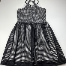 Load image into Gallery viewer, Girls B Collection, black &amp; white party dress, FUC, size 10, L: 73cm