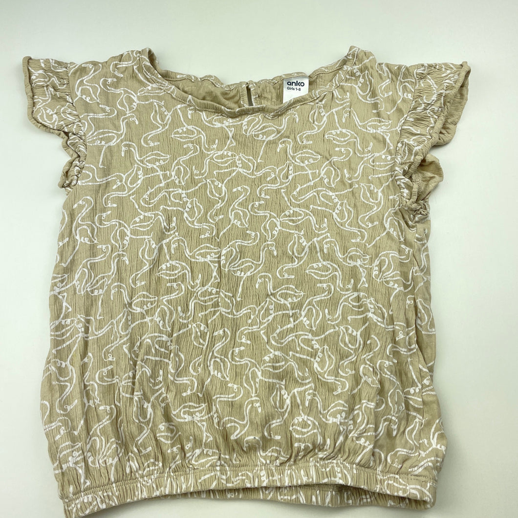 Girls Anko, stretchy crinkle top, FUC, size 8,  