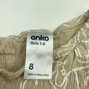 Girls Anko, stretchy crinkle top, FUC, size 8,  