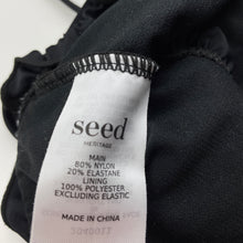Load image into Gallery viewer, Girls Seed, black swim top, EUC, size 12,  
