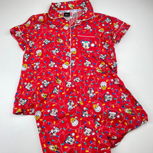 Load image into Gallery viewer, Girls Disney, Mickey Mouse cotton Christmas pyjamas, EUC, size 10,  