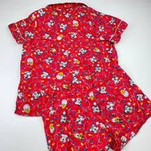 Load image into Gallery viewer, Girls Disney, Mickey Mouse cotton Christmas pyjamas, EUC, size 10,  