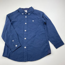 Load image into Gallery viewer, Boys Target, navy cotton long sleeve shirt, NEW, size 4,  