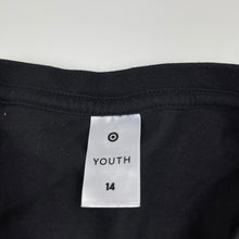 Load image into Gallery viewer, Boys Target, black cotton t-shirt / top, EUC, size 14,  