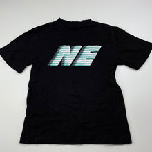 Load image into Gallery viewer, Boys black, cotton t-shirt / top, armpit to armpit: 29.5cm, GUC, size 4-5,  