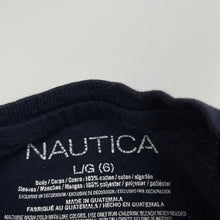 Load image into Gallery viewer, Boys Nautica, navy cotton t-shirt / top, wash fade, FUC, size 6,  