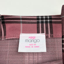 Load image into Gallery viewer, Girls Mango, checked lightweight casual dress, pilling, FUC, size 10, L: 70cm