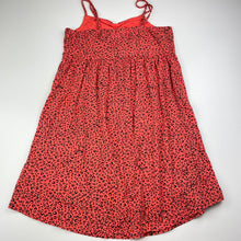 Load image into Gallery viewer, Girls Roxy, animal print cotton summer dress, FUC, size 10, L: 66cm