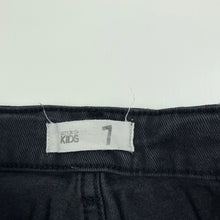 Load image into Gallery viewer, Boys Cotton On, distressed stretch denim jeans, adjustable, Inside leg: 53.5cm, GUC, size 7,  