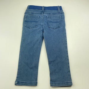 unisex Sprout, stretchy denim pants, elasticated, Inside leg: 31cm, EUC, size 2,  