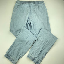 Load image into Gallery viewer, Girls 1964 Denim Co, chambray cotton pants, elasticated, Inside leg: 62.5cm, FUC, size 12,  