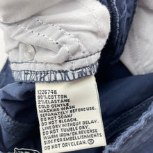 Load image into Gallery viewer, Boys Breakers, navy stretch cotton pants, adjustable, Inside leg: 41.5cm, GUC, size 3,  