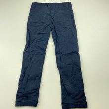 Load image into Gallery viewer, Boys Breakers, navy stretch cotton pants, adjustable, Inside leg: 41.5cm, GUC, size 3,  