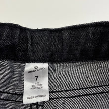 Load image into Gallery viewer, Boys Urban Supply, dark denim jeans, adjustable, Inside leg: 58cm, FUC, size 7,  