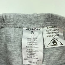 Load image into Gallery viewer, Girls Lily &amp; Dan, grey pyjama pants / bottoms, elasticated, GUC, size 5,  