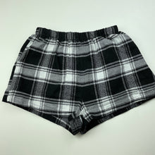 Load image into Gallery viewer, Girls SHEIN, black &amp; white check shorts, elasticated, FUC, size 10,  