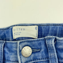 Load image into Gallery viewer, Girls Target, stretch denim cargo jeans, adjustable, Inside leg: 33.5cm, FUC, size 2,  