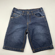 Load image into Gallery viewer, Boys Tilt, dark denim jean shorts, adjustable, GUC, size 5,  