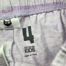 Load image into Gallery viewer, Girls Cotton On, CATWOMAN pyjama shorts, elasticated, GUC, size 4,  