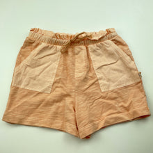 Load image into Gallery viewer, Girls Target, orange organic cotton shorts, elasticated, EUC, size 7,  