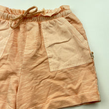Load image into Gallery viewer, Girls Target, orange organic cotton shorts, elasticated, EUC, size 7,  