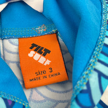 Load image into Gallery viewer, Boys Tilt, novelty hooded rashie / swim top, EUC, size 3,  
