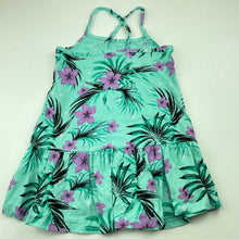 Load image into Gallery viewer, Girls Mango, floral cotton summer dress, EUC, size 3, L: 51cm