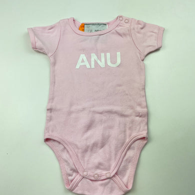 Girls Aust National University, cotton bodysuit / romper, GUC, size 00,  