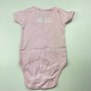 Girls Aust National University, cotton bodysuit / romper, GUC, size 00,  