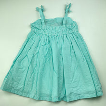 Load image into Gallery viewer, Girls Beebay, lined embroidered cotton summer dress, EUC, size 0, L: 45cm