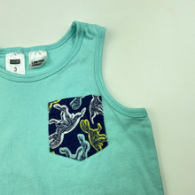 Load image into Gallery viewer, Boys Neon, cotton pyjama singlet top, dinosaur, FUC, size 3,  