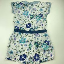 Load image into Gallery viewer, Girls KENZO Kids, lightweight floral cotton playsuit, GUC, size 8,  