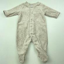 Load image into Gallery viewer, unisex Dymples, velour coverall / romper, EUC, size 0000,  
