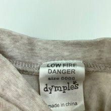 Load image into Gallery viewer, unisex Dymples, velour coverall / romper, EUC, size 0000,  