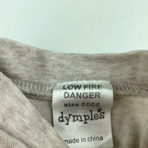 unisex Dymples, velour coverall / romper, EUC, size 0000,  