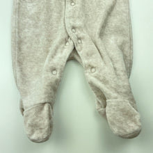 Load image into Gallery viewer, unisex Dymples, velour coverall / romper, EUC, size 0000,  