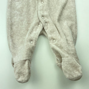 unisex Dymples, velour coverall / romper, EUC, size 0000,  